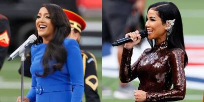 NBC Slammed for Showing Jhene Aiko's Name Underneath Mickey Guyton at Super Bowl 2022 - www.justjared.com - city Inglewood