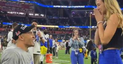LA Rams star gets down on one knee to propose to girlfriend after Super Bowl win - www.msn.com - Los Angeles - Los Angeles - USA