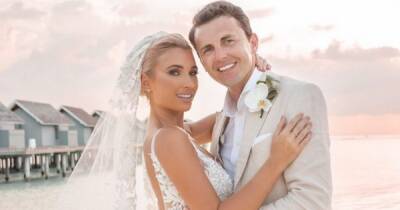Billie Faiers shares unseen snaps from secret London wedding for Valentine's Day - www.ok.co.uk - Britain - London - Maldives