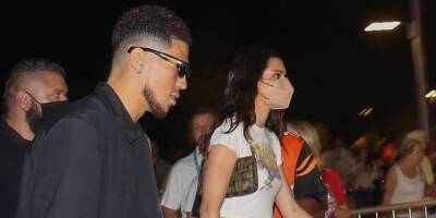 Kendall Jenner & Devin Booker Hold Hands As They Leave the Super Bowl 2022 - www.justjared.com - Los Angeles - city Inglewood