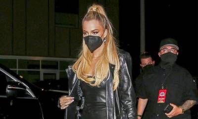 Khloe Kardashian sizzles in leather at Justin Bieber’s after party - us.hola.com - Los Angeles - USA - Kardashians