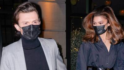 Tom Holland - Mark Wahlberg - Christian Louboutin - Zendaya Wore a Shirt Dress and ‘Bounce Blowout’ Hair for Date Night With Tom Holland - glamour.com - London - Los Angeles