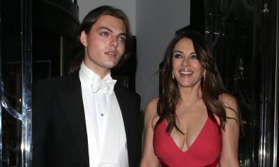 Elizabeth Hurley stuns in plunging gown with gorgeous back detailing at Joan Collins' bash - hellomagazine.com