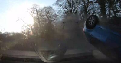 Dashcam captures learner driver, 17, 'save family's lives' in terrifying crash - www.manchestereveningnews.co.uk - Manchester
