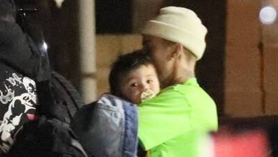 Justin Bieber Kisses A Friend’s Baby At Late Night Dinner After Hailey Teases Their Family Plans - hollywoodlife.com - Beverly Hills