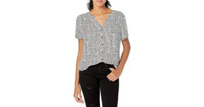 We Have So Many Outfit Ideas for This Top-Rated Amazon Essentials Blouse - www.usmagazine.com