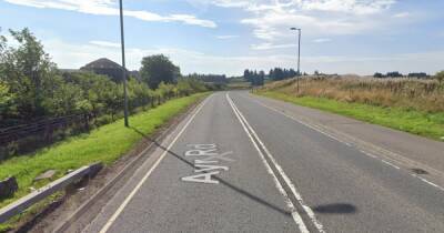 Man rushed to hospital after car crash closes busy Scots road - dailyrecord.co.uk - Scotland - county Newton