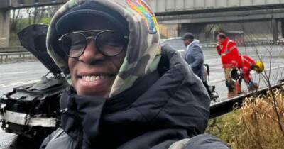 I'm A Celeb's Ian Wright shares snap of smashed car after crash and urges fans to 'be careful' - www.ok.co.uk
