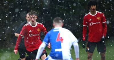 Manchester United U18s game at Blackburn Rovers abandoned as Storm Eunice chaos brings snow - www.manchestereveningnews.co.uk - Manchester - city Leicester