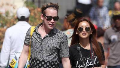Macaulay Culkin Brenda Song Seen In 1st Pics Since Confirming Engagement While Out With Baby Dakota - hollywoodlife.com - Los Angeles - Thailand - Beverly Hills