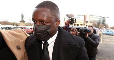 Manchester City player Benjamin Mendy pictured arriving at court ahead of rape hearing - www.manchestereveningnews.co.uk - France - Manchester