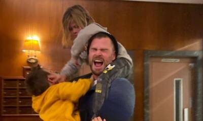 Elsa Pataky shares a photo of Chris Hemsworth being attacked by their kids - us.hola.com - London - India