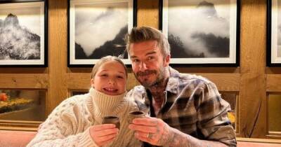 David Beckham sings with kids Harper and Cruz in adorable video on holiday - www.ok.co.uk