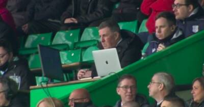 Mark McGhee takes in Celtic clash with desktop setup as debuting Dundee boss serves touchline ban - dailyrecord.co.uk