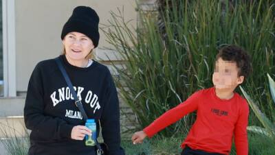Ellen Pompeo Blows Bubbles With Adorable Son on Eli Ivery, 5, In LA — Photos - hollywoodlife.com