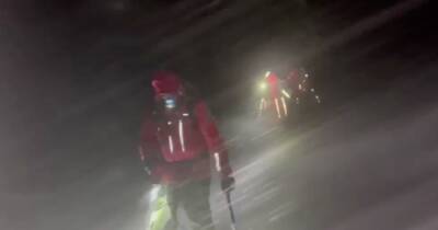 Dramatic footage shows moment walkers rescued from Scots mountain during blizzard - www.dailyrecord.co.uk - Scotland
