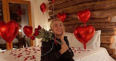 Inside Gabby Allen's romantic birthday surprise with heart-shaped balloons and rose petals - www.ok.co.uk - Italy