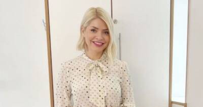 Holly Willoughby - Phillip Schofield - Craig Revel Horwood - Where is Holly Willoughby's polka dot shirt from? This Morning star's outfit details - ok.co.uk