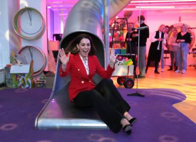 Kate Middleton Has A Blast As She Takes A Ride Down Slide During Denmark Tour - etcanada.com - Denmark - city Copenhagen