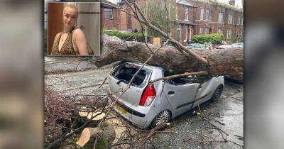 Storm Franklin - "It's such bad luck": Student left in shock after massive tree crushes her car during Storm Franklin - manchestereveningnews.co.uk - Manchester - city Clifton