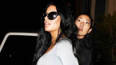 Kim Kardashian Look-Alike Chaney Jones Wears White Catsuit While Leaving ‘Donda 2’ Event With Kanye - hollywoodlife.com