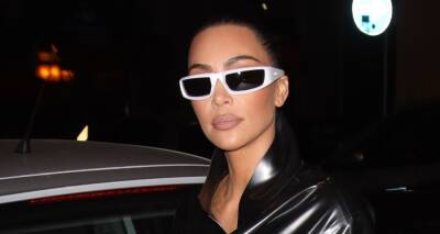 Pete Davidson - Kim Kardashian - Kim Kardashian Slips Into Black Leather Outfit for Night Out in Milan - justjared.com - Italy - city Milan, Italy