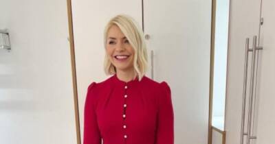 Where is Holly Willoughby's red dress from? This Morning star's outfit details - www.ok.co.uk