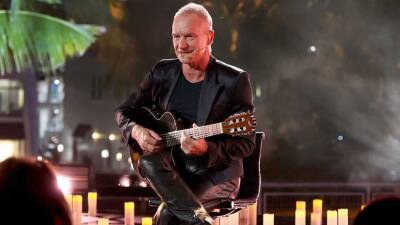 Sting Performs Spanish Single 'Por Su Amor' at 2022 Premio Lo Nuestro - etonline.com - Spain - Miami - Florida