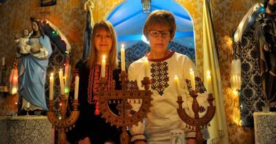 Candles of hope lit at Dumfries and Galloway Ukrainian chapel following invasion by Russian forces - www.dailyrecord.co.uk - Britain - Scotland - Ukraine - Russia - county Stone