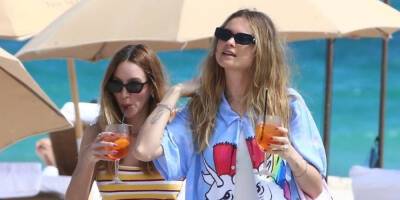 Behati Prinsloo Enjoys a Sunny Beach Day in Miami (See Pics!) - www.justjared.com - Miami - Florida - county Lawrence - Charlotte, county Lawrence