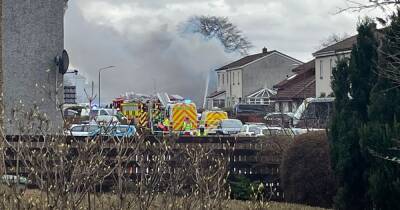 Man rushed to hospital after Larbert house explosion as fire crews tackle flames - www.dailyrecord.co.uk - Scotland