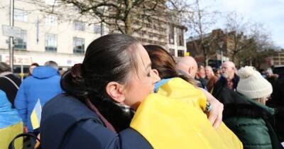 Hundreds turn out as Greater Manchester sends love and solidarity to Ukraine - www.manchestereveningnews.co.uk - Britain - Ukraine - Russia - Poland - Hong Kong - Lithuania