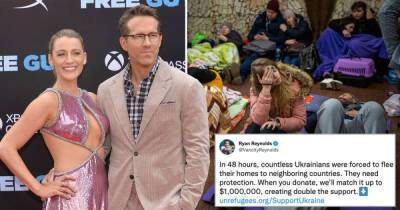 Blake Lively and Ryan Reynolds matching up to $1million in donations to Ukrainian refugees - www.msn.com - Ukraine - Russia - city Kherson
