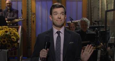 John Mulaney Jokes About His Drug Intervention & Talks Bonding with Newborn Son Malcolm in 'SNL' Monologue - Watch! - www.justjared.com