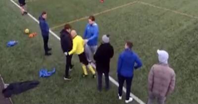 Scots cops probe shocking moment referee headbutts fan during amateur match - www.dailyrecord.co.uk - Scotland - county King George