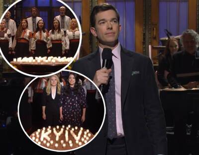SNL Opens With Powerful Tribute To Ukraine As John Mulaney Hosts For 5th Time - perezhilton.com - New York - Ukraine - Russia