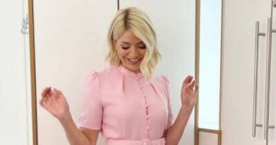 Where is Holly Willoughby's pink dress from? This Morning star's outfit details - www.ok.co.uk