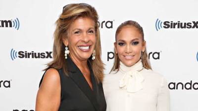 Jennifer Lopez Mentions Hoda Kotb's Breakup After Being Asked About Ben Affleck - www.etonline.com - county Guthrie