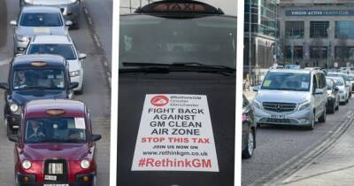 Andy Burnham - 'It’s a complete con!': More than 100 taxis stage Clean Air Zone protests across Greater Manchester - manchestereveningnews.co.uk - Manchester - county Oxford - city Media