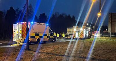 Man seriously injured in hospital after Falkirk horror crash as police close road - www.dailyrecord.co.uk - Scotland