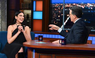 Dua Lipa Turned the Tables on Stephen Colbert & Interviewed Him, Creating a Truly Profound Moment (Video) - www.justjared.com - New York
