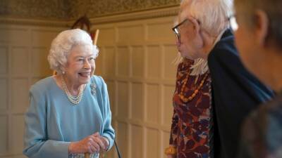 Queen seems chatty at largest reception since health scare - abcnews.go.com - Ireland - city Sandringham