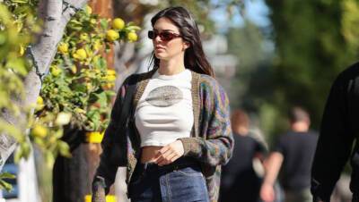 Kendall Jenner Wears A Crop Top Jeans As She Hangs With BFF Fai Khadra — Photos - hollywoodlife.com - Los Angeles - Colorado