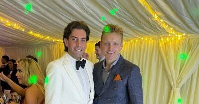 James Argent looks slimmer than ever in white tuxedo at party after 13st weight loss - www.ok.co.uk