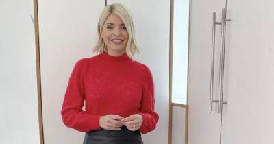 Where is Holly Willoughby's red jumper from? This Morning star's outfit details - www.ok.co.uk