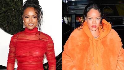 Karrueche Tran Honors Rihanna’s Pregnancy By Sharing Photo Of Her Sexy Maternity Look - hollywoodlife.com
