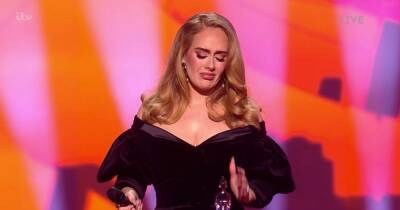 Adele breaks down as she dedicates Brit Award to ex Simon and son Angelo and scoops three gongs - www.ok.co.uk