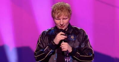 Ed Sheeran sends fans wild as he dedicates Brit Award to 'supportive' wife Cherry Seaborn - www.ok.co.uk - Indiana - Antarctica