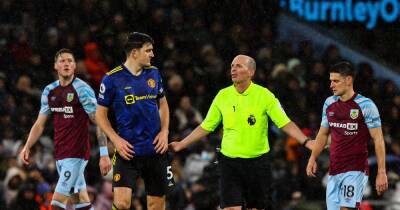 Manchester United captain Harry Maguire blames the rain for yellow card vs Burnley - www.manchestereveningnews.co.uk - Manchester