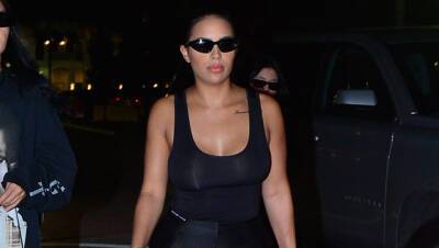 Kim Kardashian’s Lookalike Chaney Jones Rocks Crop Top, Snuggles With Kanye In Miami — Photos - hollywoodlife.com - Miami - Florida